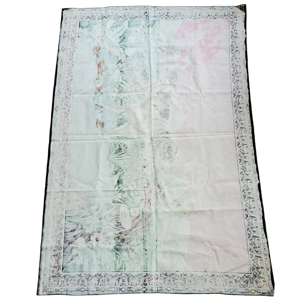 Vintage Velvet Woven Wall Tapestry Dog Bird Hunting Wildlife Man Cave 56